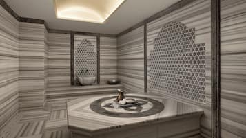 Behandlungsräume für Paare, Sauna, Whirlpool, Dampfbad