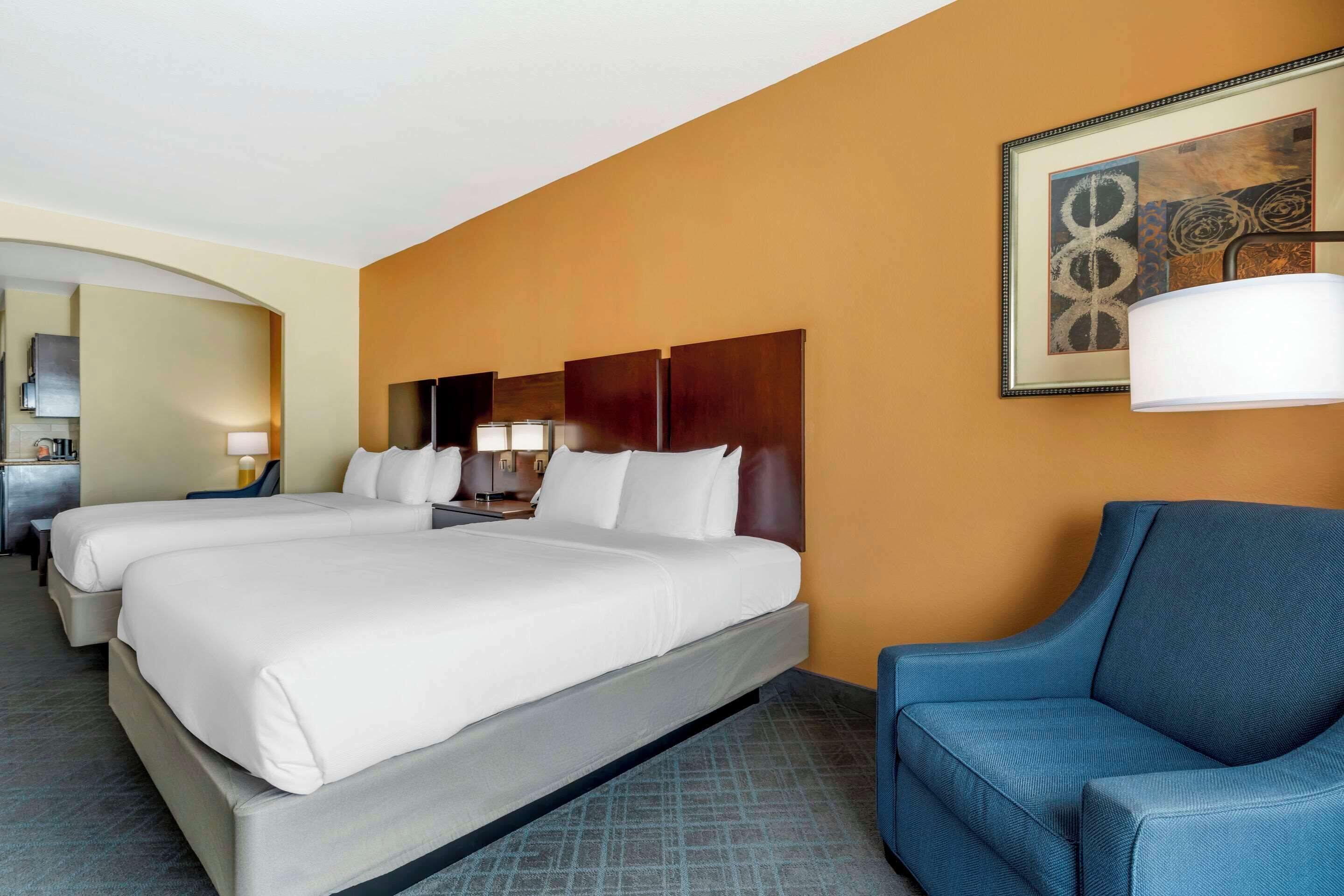 suite, multiple beds, accessible, non smoking | desk, laptop workspace, iron/ironing board, free wifi