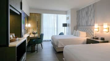 Luxury Two Queen | Pillowtop beds, in-room safe, blackout drapes, iron/ironing board