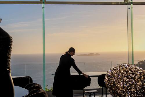 Breakfast, lunch, dinner served; Mediterranean cuisine, ocean views