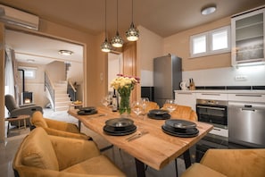 House, 2 Bedrooms, Terrace, Annex Building | Private kitchen | Fridge, electric kettle