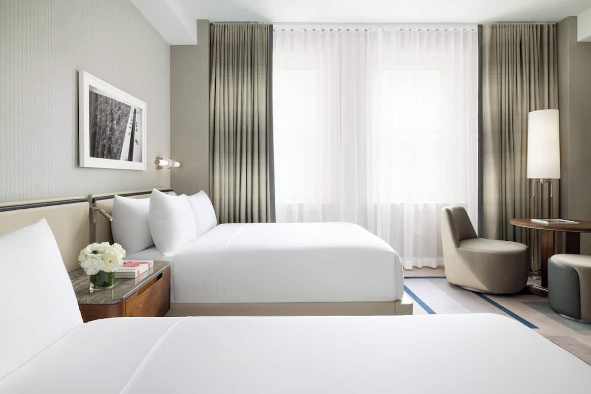 Quarto casal luxo | 1 quarto, roupas de cama premium, edredons de pluma