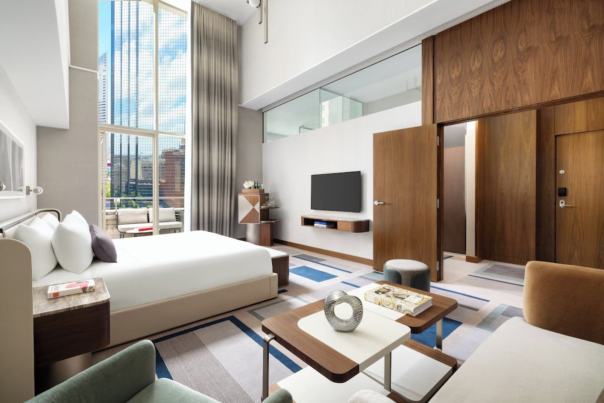 Suíte, terraço | 1 quarto, roupas de cama premium, edredons de pluma