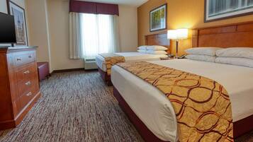1 bedroom, blackout drapes, iron/ironing board, free cribs/infant beds