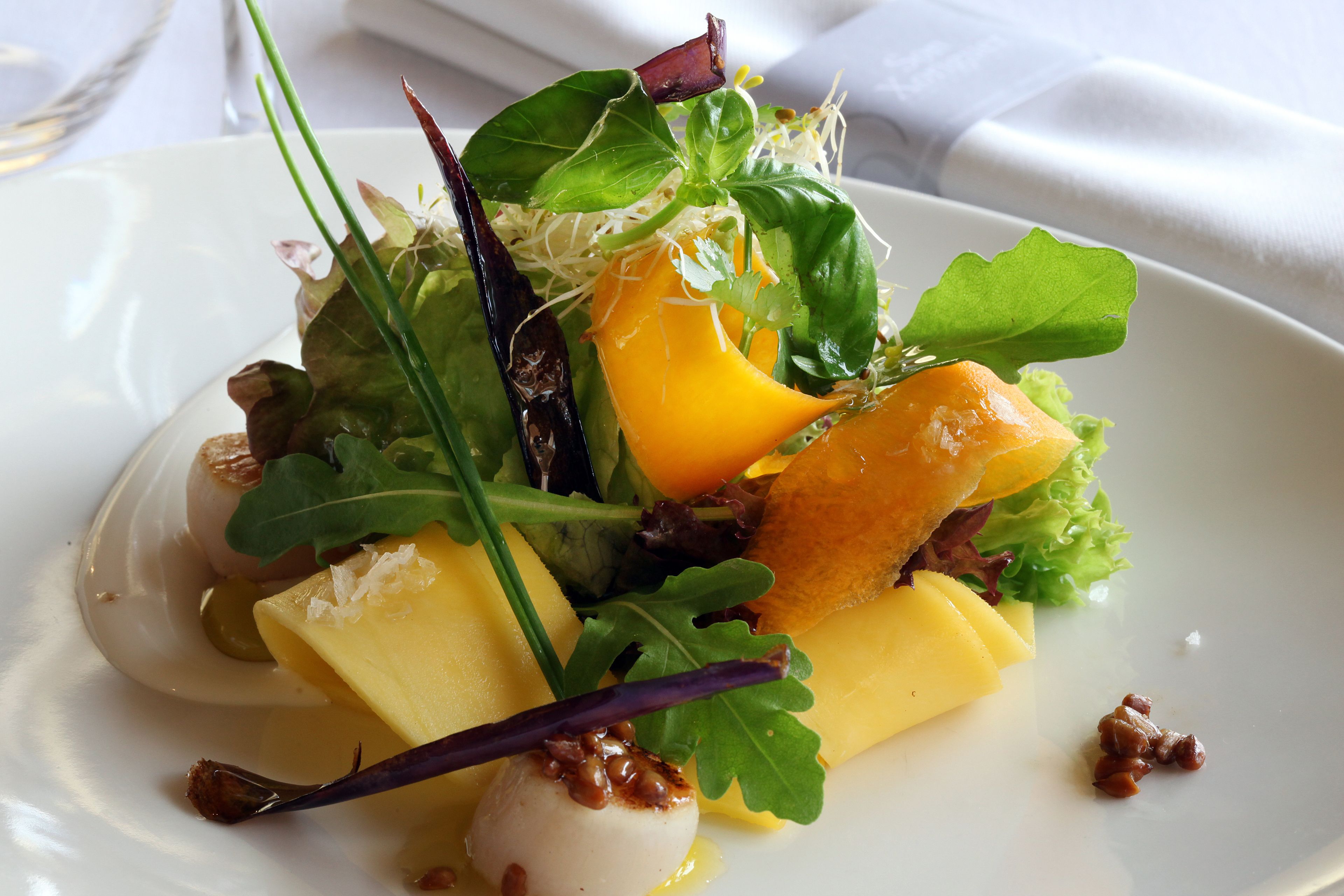 A plate of food with various ingredients.