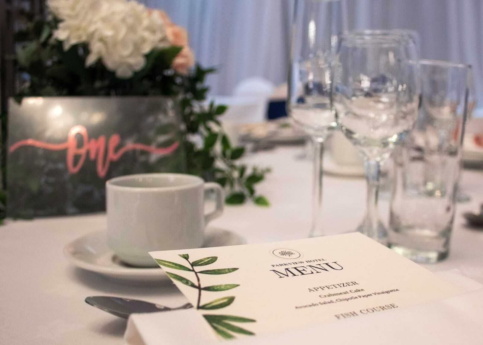 breakfast and dinner served