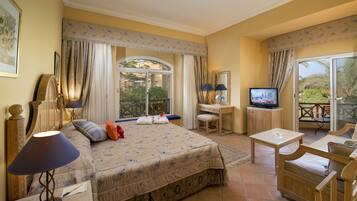 Chambre Deluxe, vue piscine | 1 chambre, literie de qualité supérieure, matelas Select Comfort