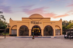 Overnatningsstedets indgangsparti