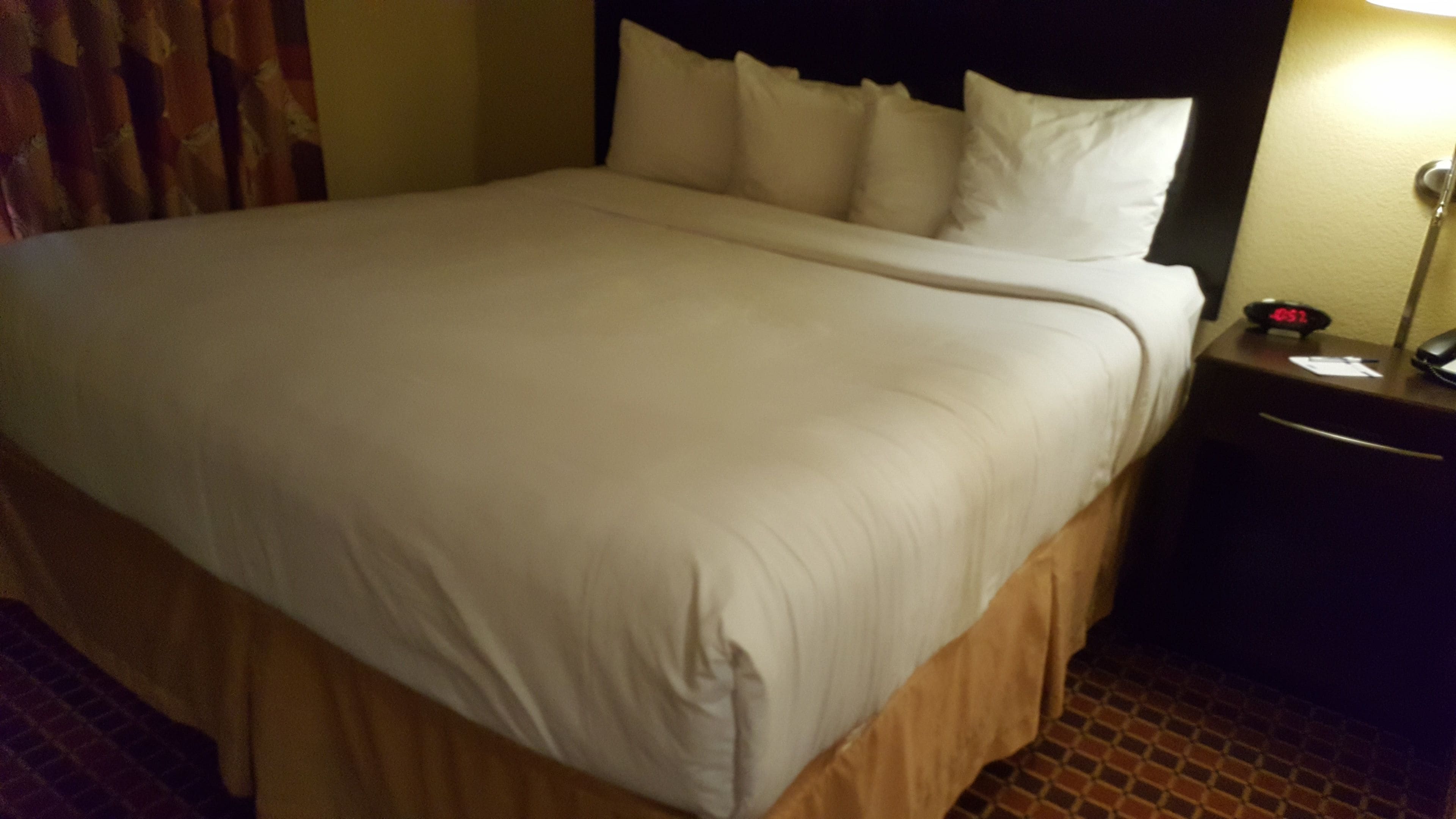 1 bedroom, desk, laptop workspace, blackout curtains