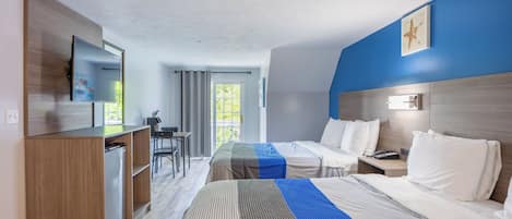 Habitación Deluxe, 2 camas de matrimonio, no fumadores | Wifi gratis y ropa de cama
