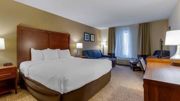 Desk, blackout curtains, iron/ironing board, free WiFi