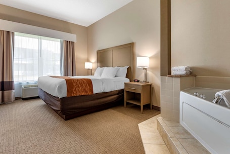 Verdunkelungsvorhänge, schallisolierte Zimmer, Bügeleisen/Bügelbrett. Comfort Inn & Suites Farmington - Victor