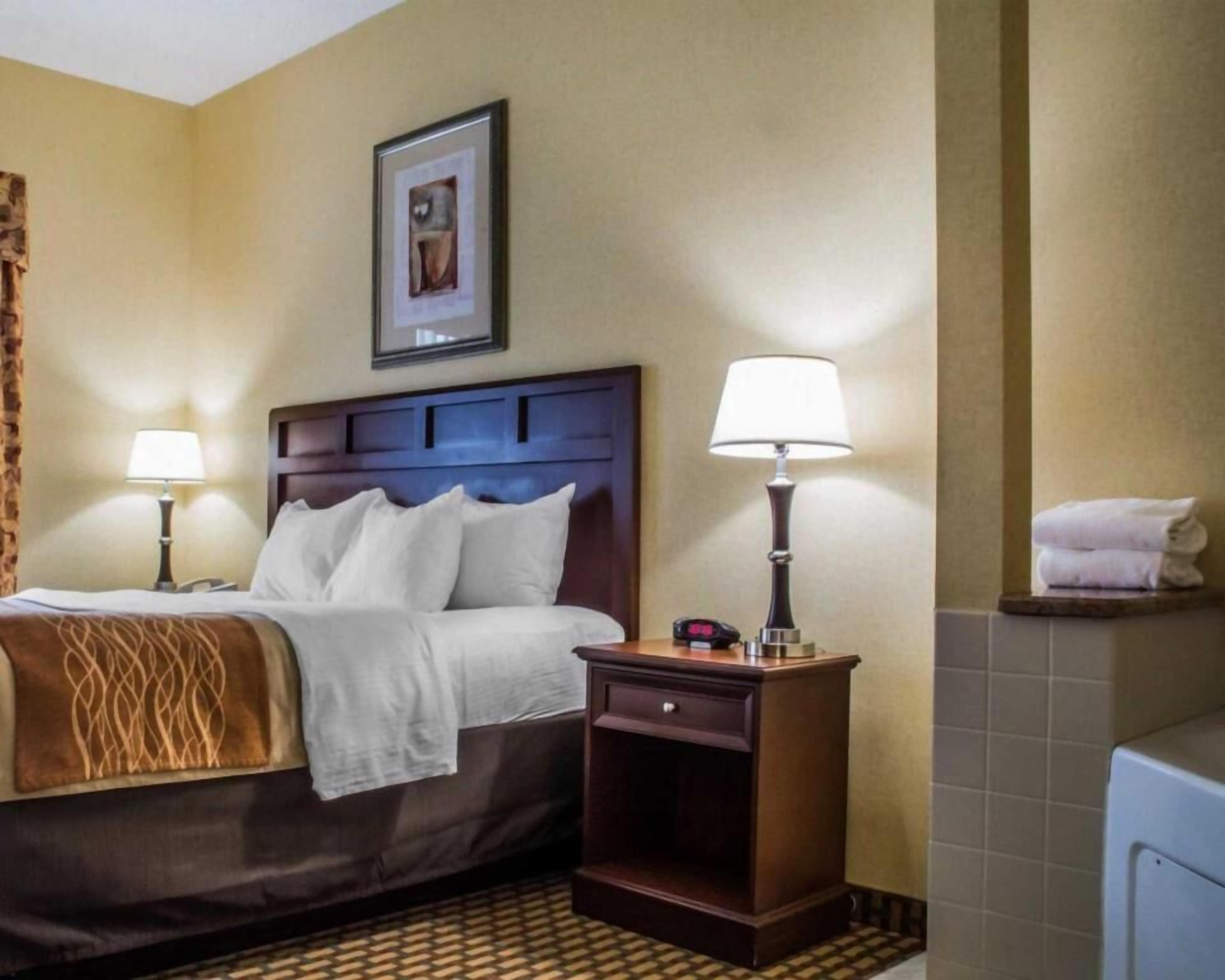 Blackout drapes, soundproofing, iron/ironing board