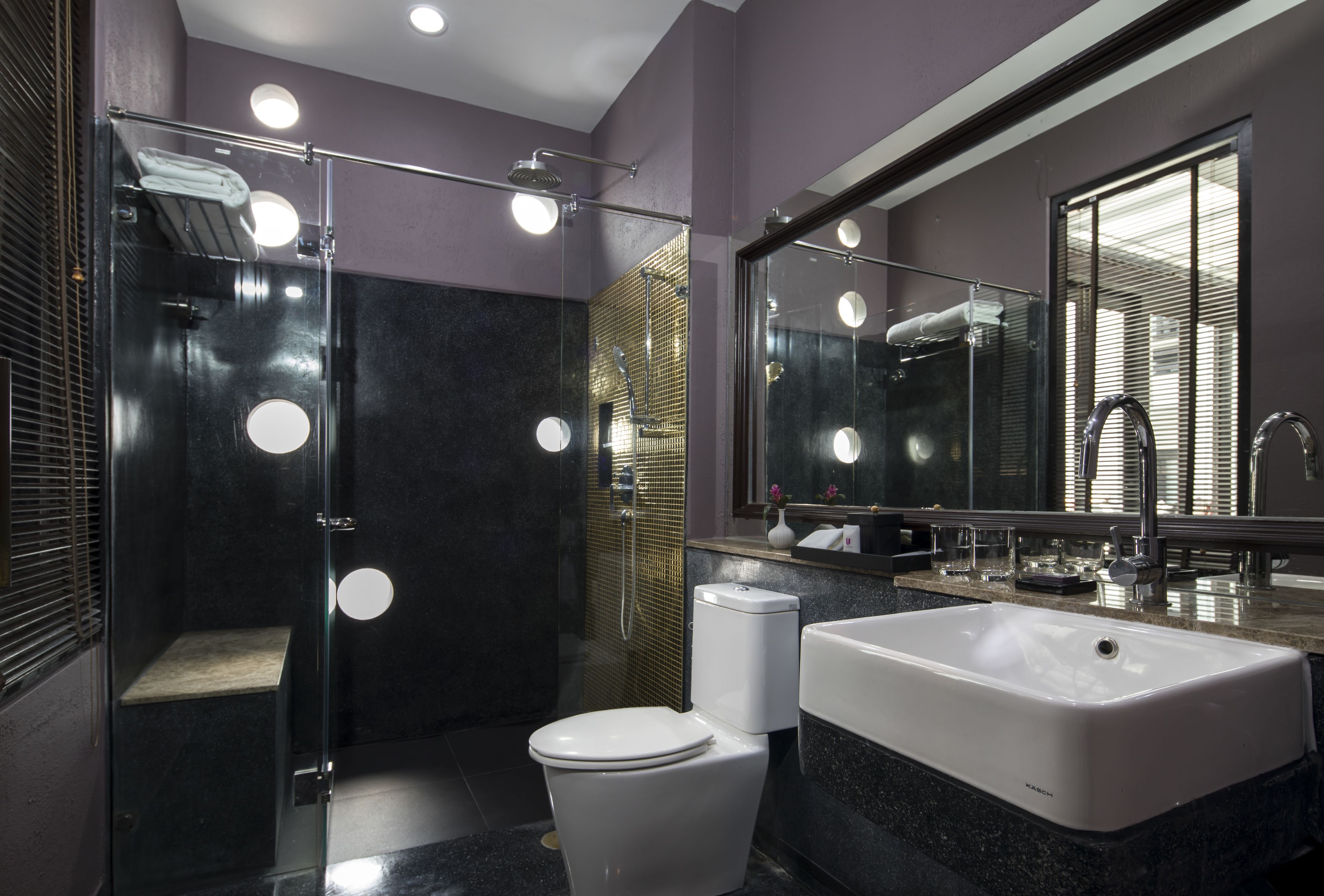 free toiletries, hair dryer, bathrobes, slippers