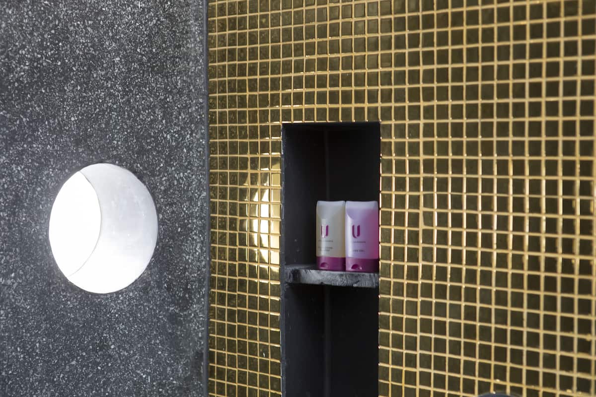 free toiletries, hair dryer, bathrobes, slippers