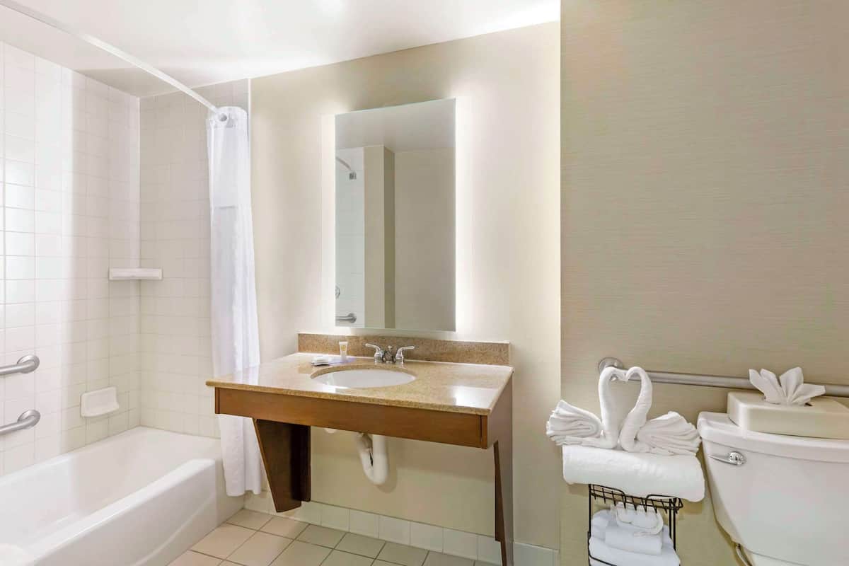 room, 2 queen beds, accessible, non smoking (non- pet friendly) | in-room safe, desk, laptop workspace, iron/ironing board