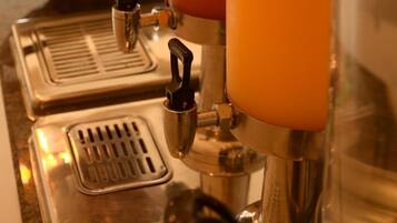 Fridge, electric kettle