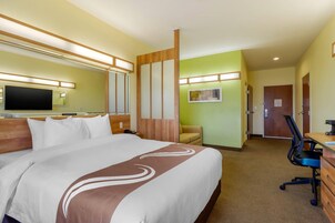 Suite, 1 Queen Bed, Accessible, Non Smoking | Desk, laptop workspace, blackout drapes, iron/ironing board