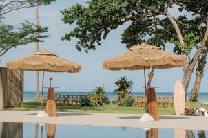 Outdoor wedding area