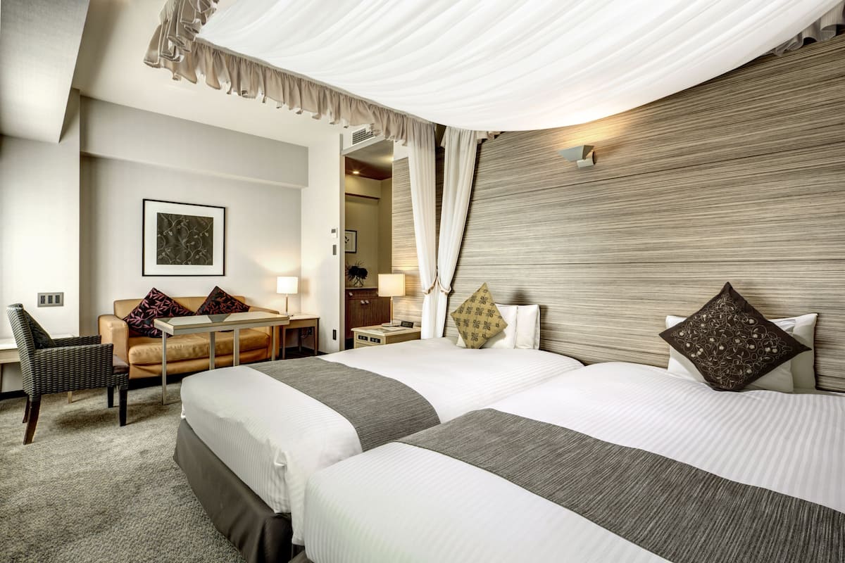 Studio Club, 2 lits une place | Literie de qualité supérieure, couette en duvet d'oie