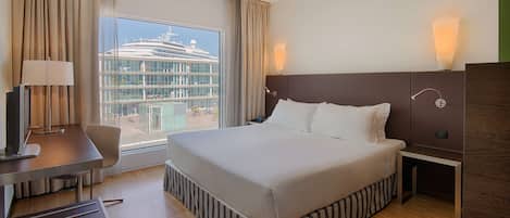 Ropa de cama de alta calidad y minibar