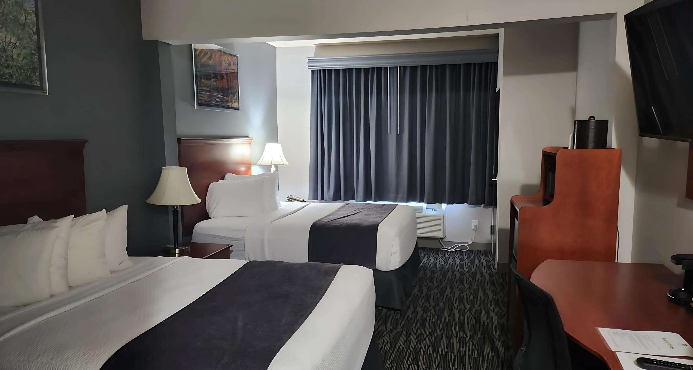 Standard Room, 2 Queen Beds, Accessible, Refrigerator & Microwave | Premium bedding, in-room safe, desk, laptop workspace