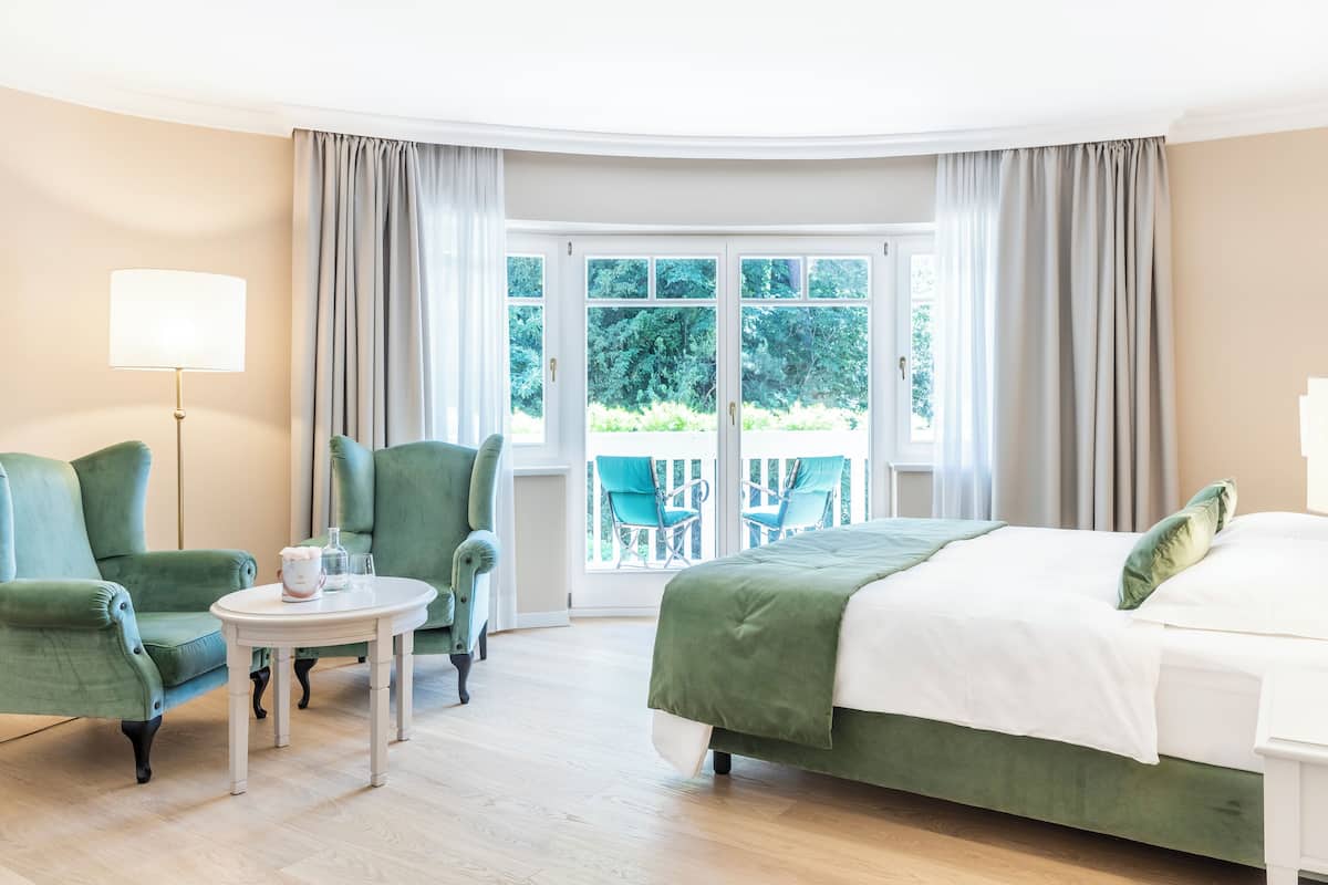 superior double room | frette italian sheets, premium bedding, down duvets, minibar