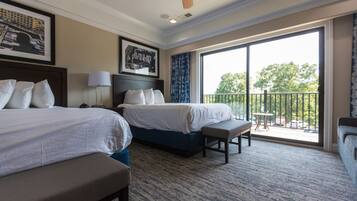 Premium bedding, pillow-top beds, in-room safe, desk