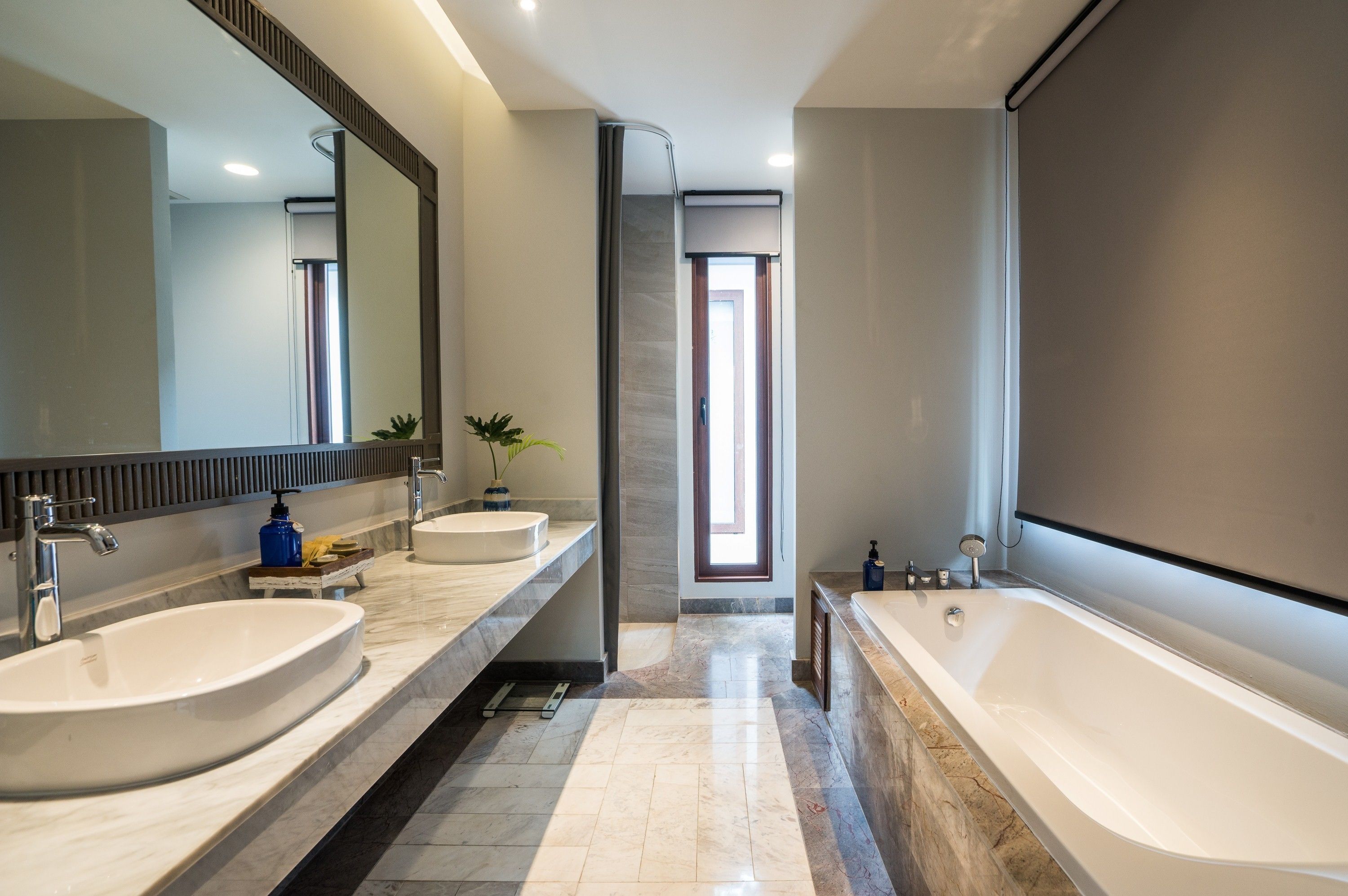 one bedroom pool villa | bathroom | free toiletries, hair dryer, bathrobes, slippers