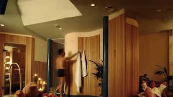 Sauna, steam room, body treatments, aromatherapy, hot stone massages