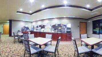 Free daily buffet breakfast