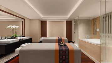 Couples treatment room(s), sauna, hot tub, body treatments, hydrotherapy
