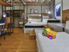 In-room safe, desk, blackout curtains, soundproofing
