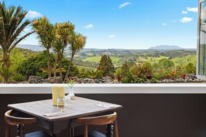 Uitzicht vanuit accommodatie