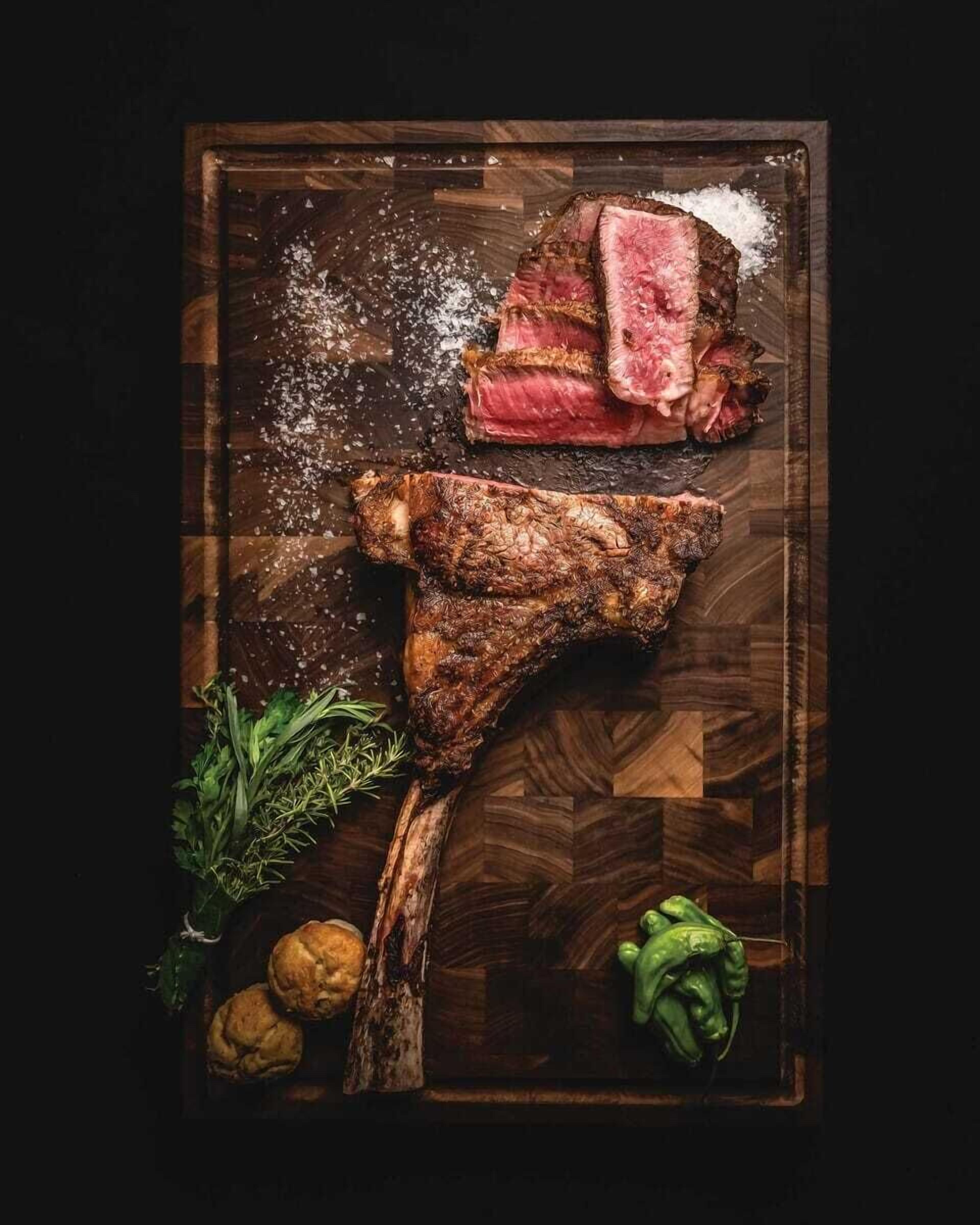 Dinner served, American cuisine