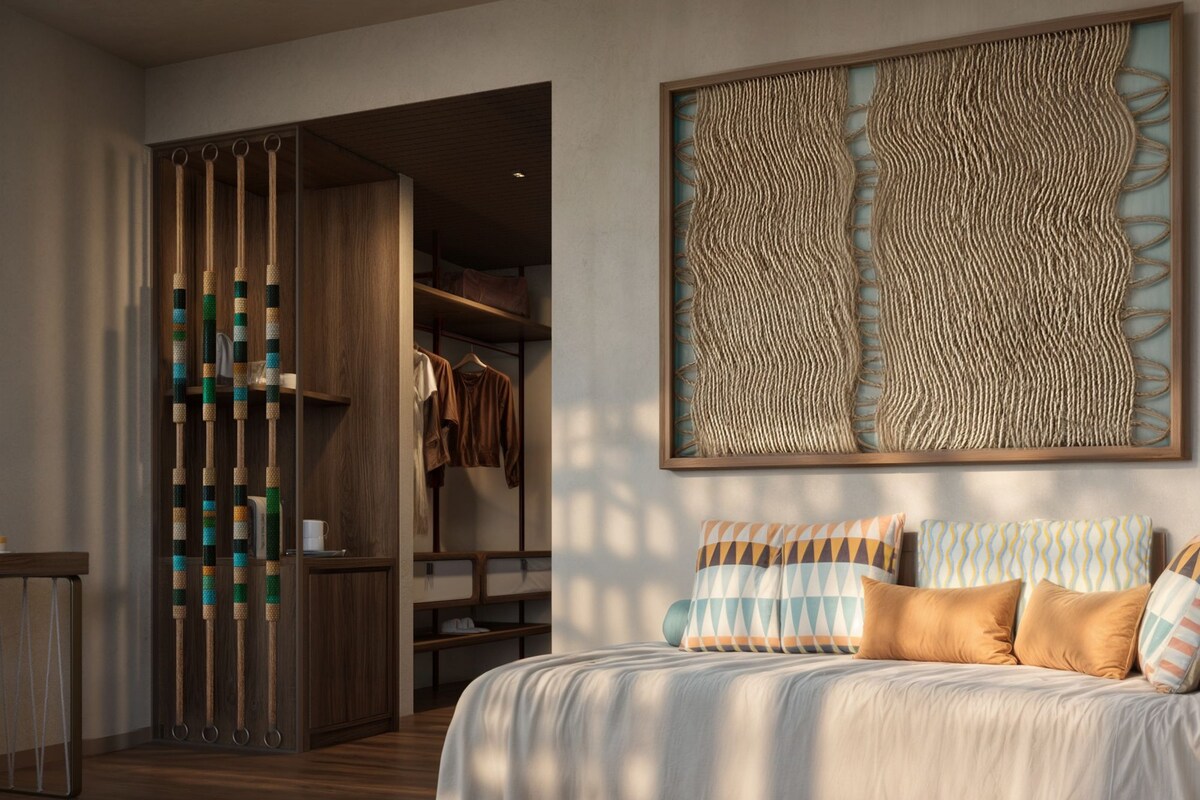 Minibar, két bảo mật tại phòng, bàn 
