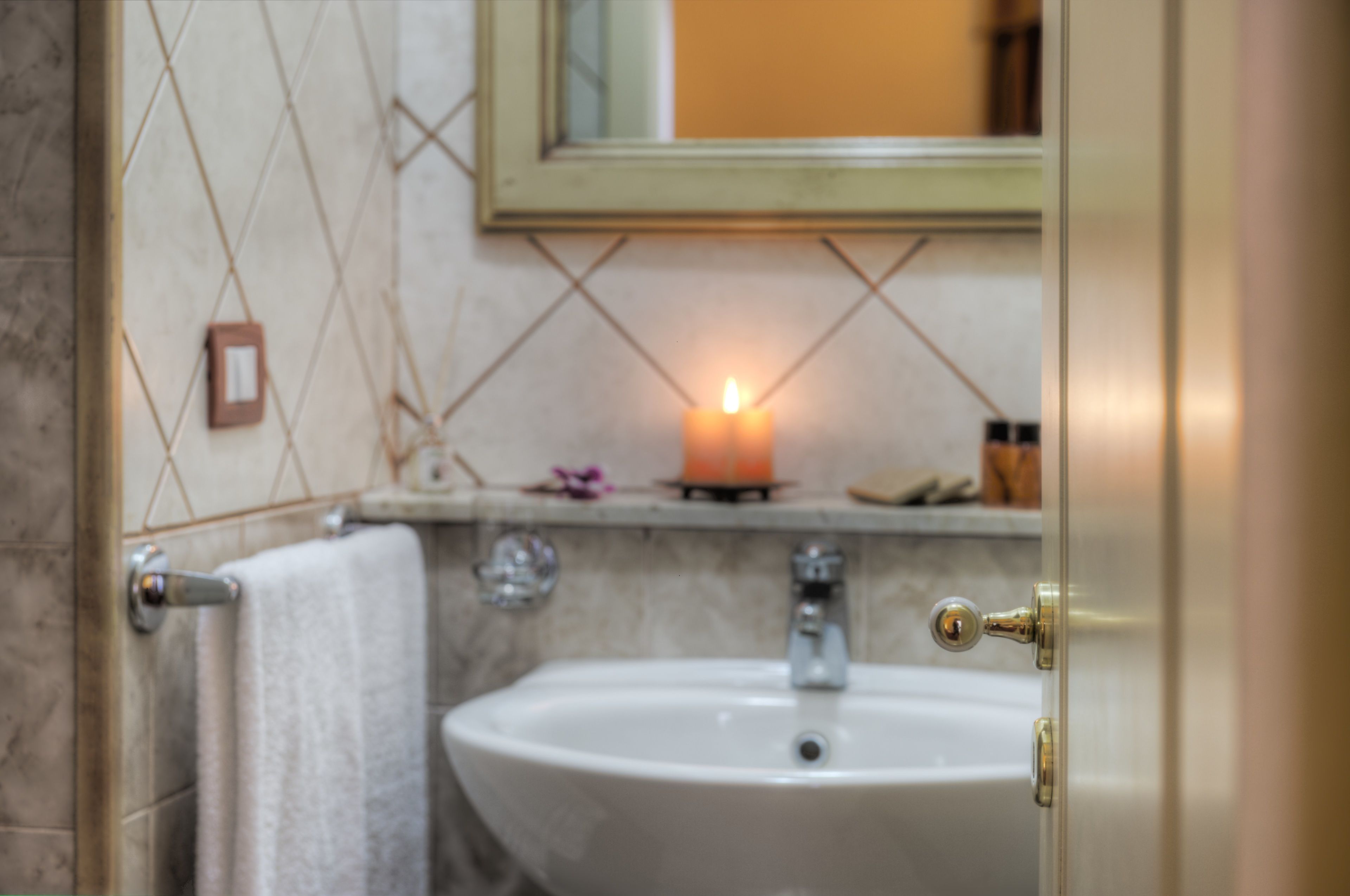 free toiletries, hair dryer, towels