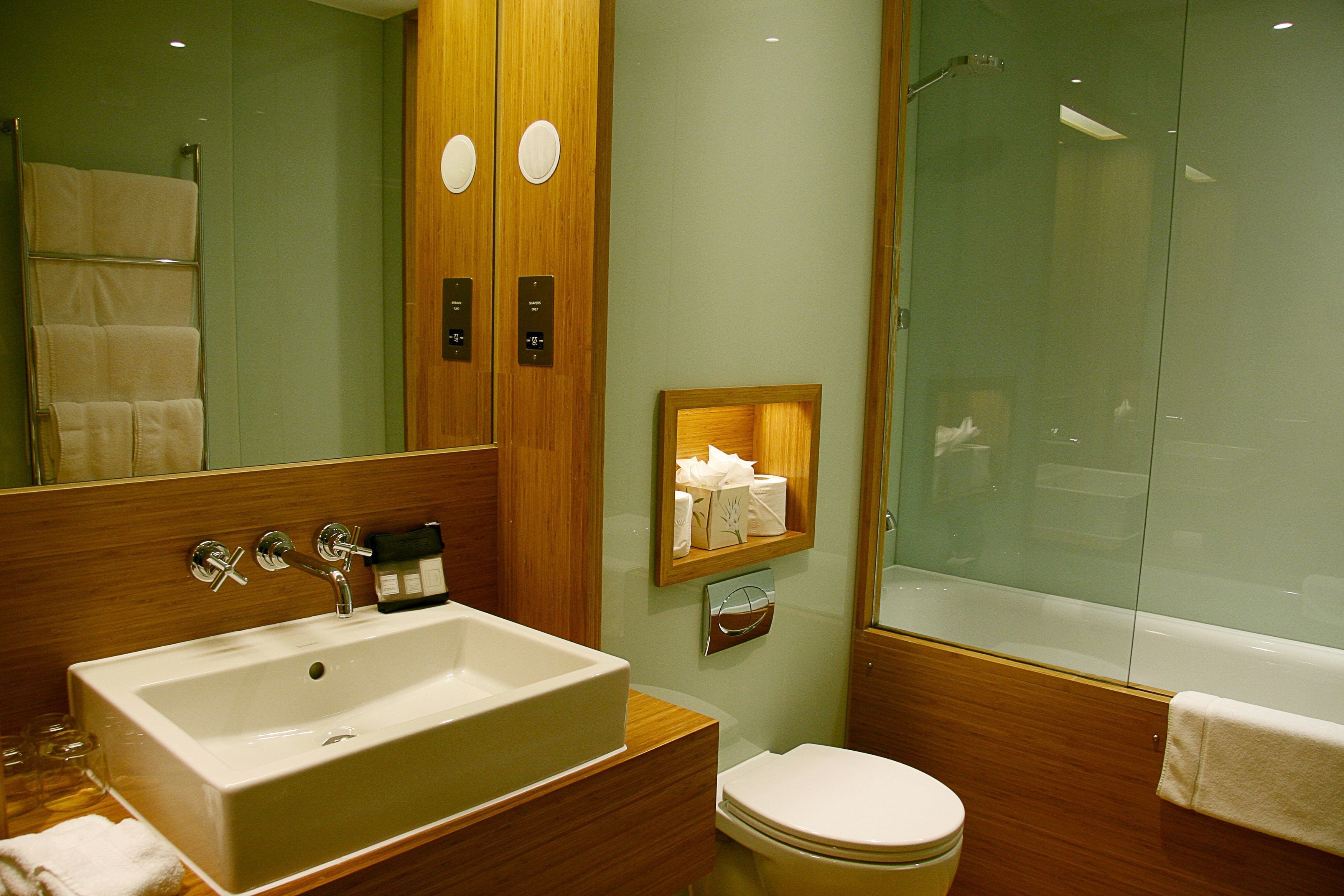 free toiletries, hair dryer, towels