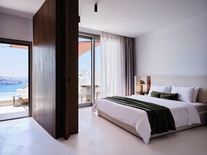 Sunset Villa Aristotelis | Egyptiska bomullslakan, Tempur-Pedic-madrasser och minibar