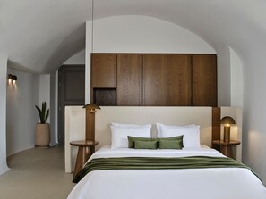 Grand suite | Lakens van Egyptisch katoen, Tempur Pedic-bedden, een minibar
