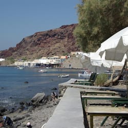 On the beach, sun-loungers, beach umbrellas, beach towels