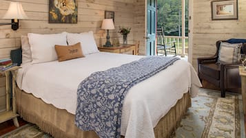 Queen Room Second Floor | Premium bedding, desk, iron/ironing board, free WiFi