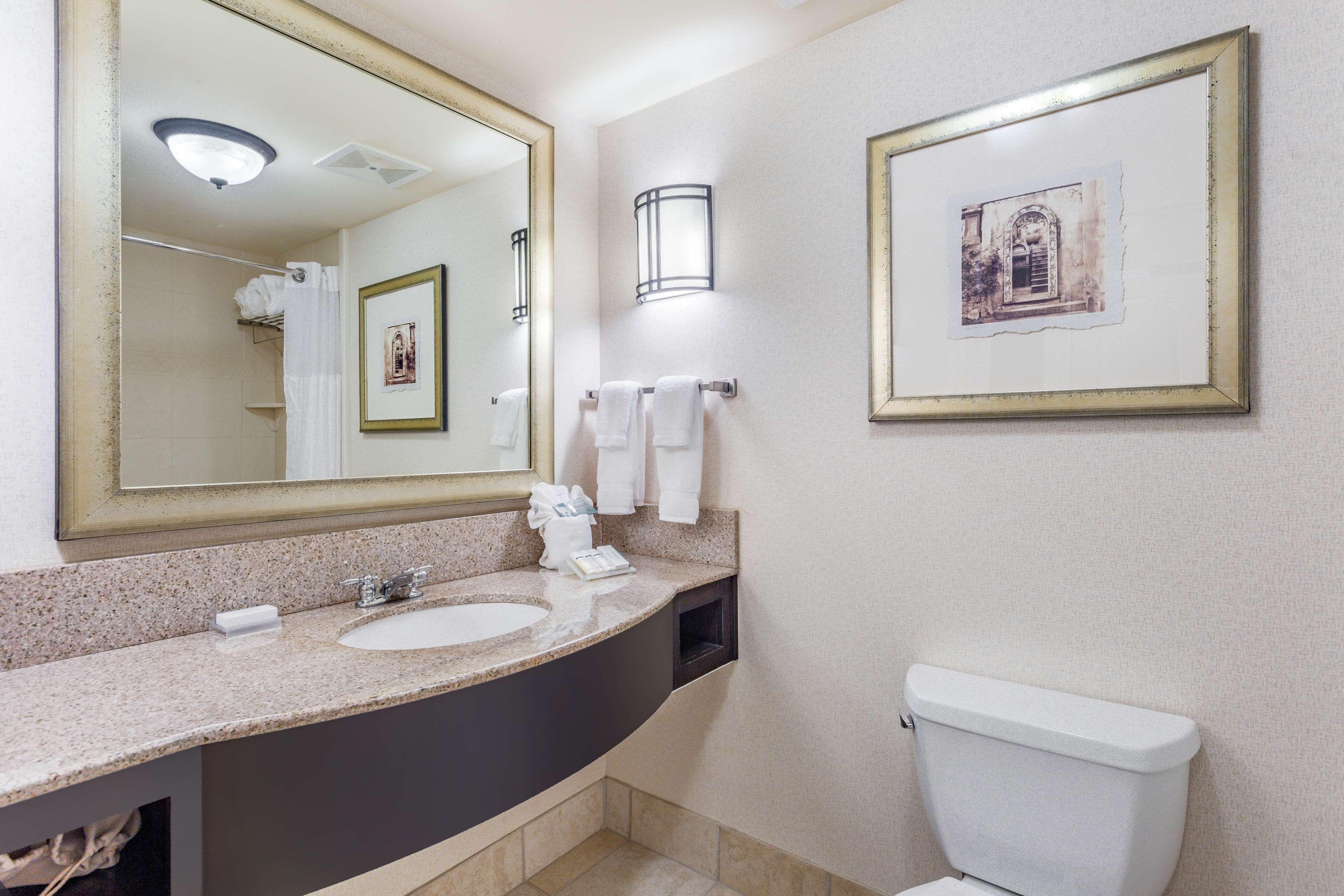 free toiletries, hair dryer, towels, soap