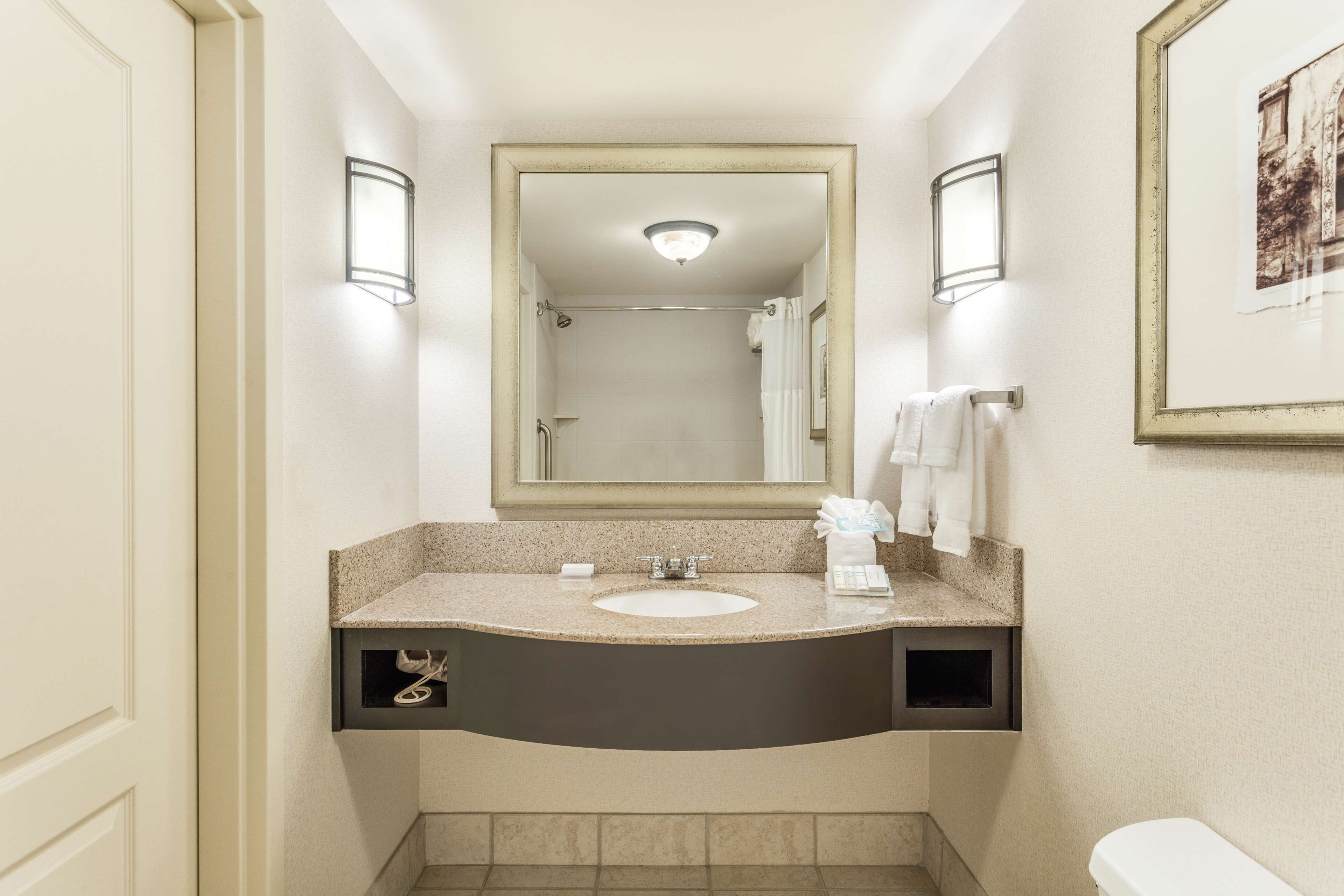 free toiletries, hair dryer, towels, soap