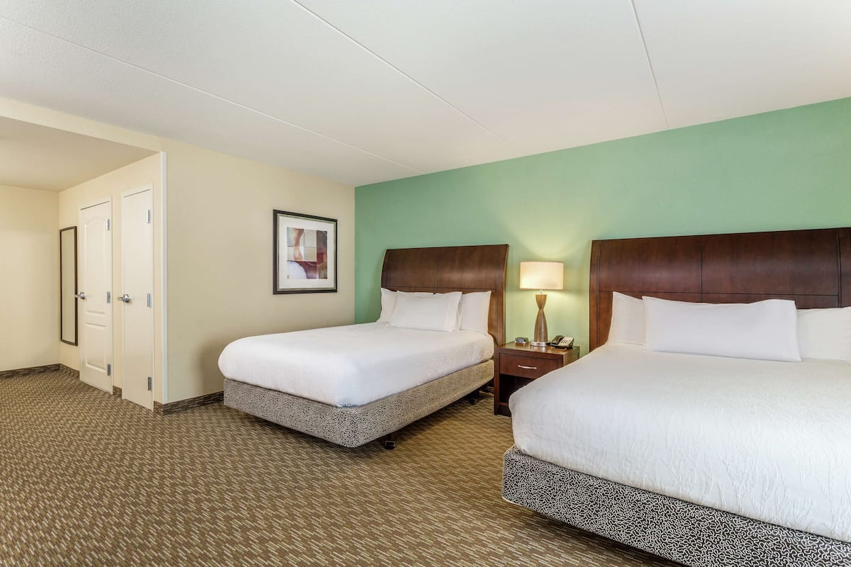 Room, 2 Queen Beds, Accessible, Non Smoking | Hypo-allergenic bedding, desk, iron/ironing board, free rollaway beds