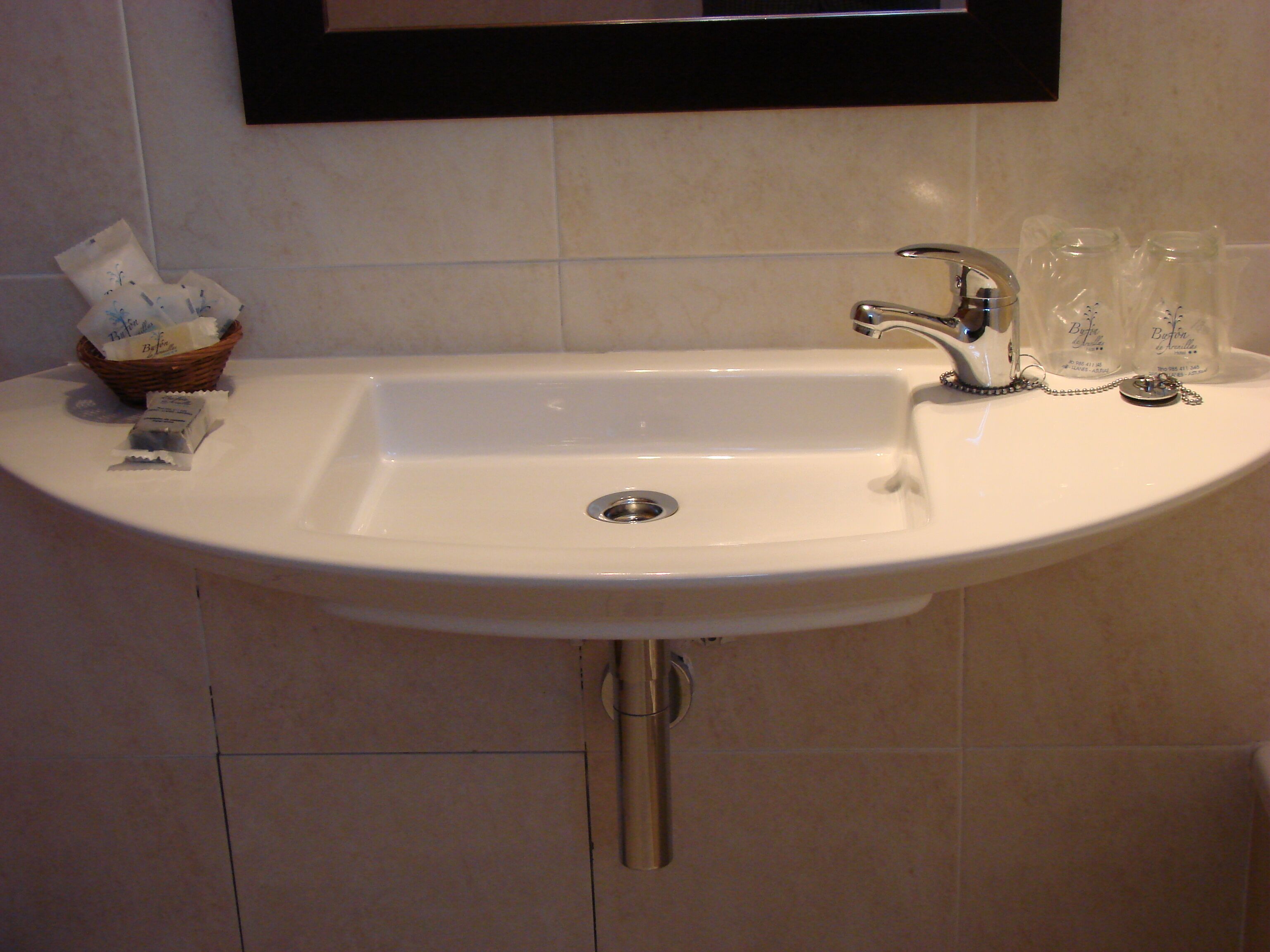 free toiletries, hair dryer, towels