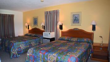 Desk, blackout drapes, iron/ironing board, free WiFi