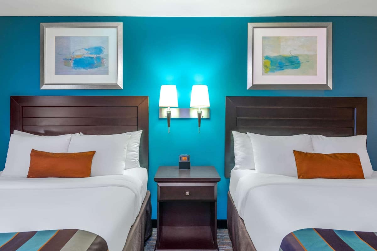 Room, 2 Queen Beds, Accessible, Non Smoking (Mobility) | Hypo-allergenic bedding, in-room safe, desk, blackout drapes