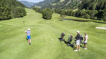 Play a round of golf amidst the serene natural surroundings of this well-maintained course.