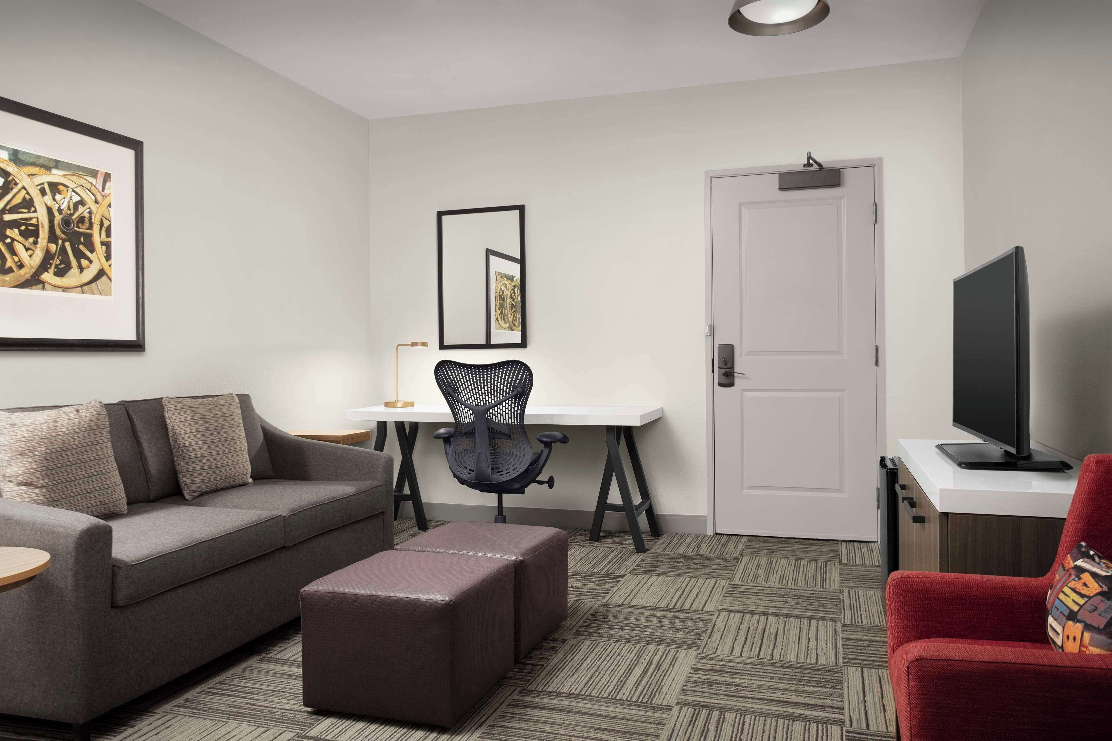 premium bedding, down duvets, desk, laptop workspace